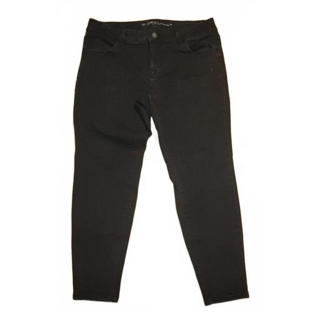 Maurices mjeans Black Mid Rise Skinny Jeans Plus Size 16W Short